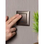 Валенсия лицевая панель выключателя 1-кл. с индикатором 10А графит