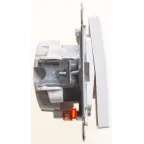 W59 Переключатель одноклавишный с подсв. 10АХ, механизм, белый