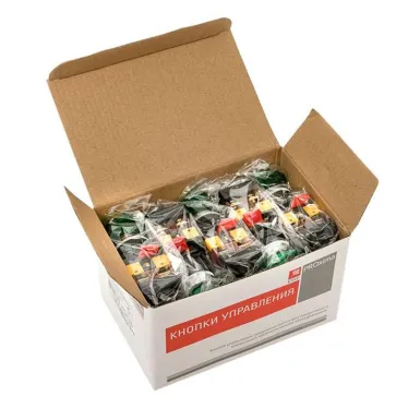 Кнопка AELA-22 Грибок зеленая с подсветкой NO+NC 2