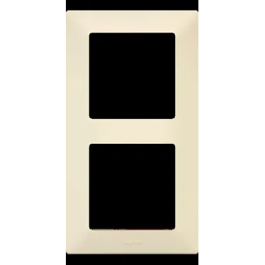 Valena LIFE Рамка 2 поста слоновая кость универсальная