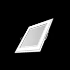 Светильник светодиодный ДВО 18 Вт 1480 лм 4000К AC 220В IP20 квадрат 200х200х36мм монт разм 170х170мм Алюминий с декоративным стеклом Glass Gauss