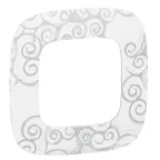 Valena ALLURE Рамка 1 пост Нарцисс хром универсальная