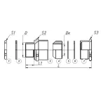 Ех-кабельный ввод ВКВ-НР-М32-26 1Ex db e II Gb X ГОФРОМАТИК