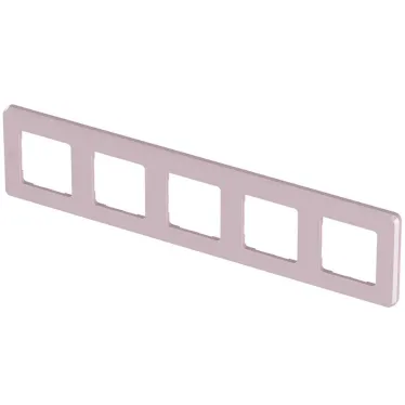 Рамка 5 постов INSPIRIA розовая