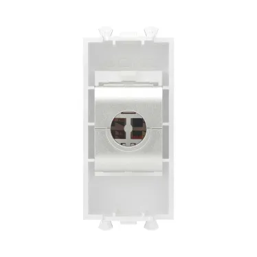 Avanti Компьютерная розетка RJ-45 без шторки модульная кат.5е экранированная Белое облако 1 модуль