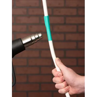 Трубка термоусаживаемая ТУТ нг 14/7 зеленая в отрезках по 1м PROxima