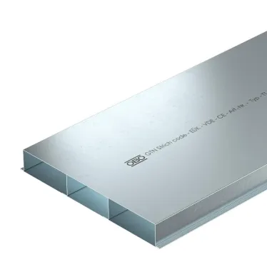 Кабельный канал для заливки в стяжку EUK 2000x350x48 мм (сталь)