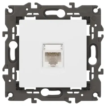 Розетка RJ45, Эра Elegance, белый, 14-3107-01