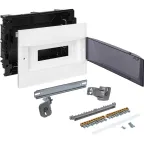 Practibox S Пластиковый щиток Встраиваемый (ЩРв-П) 1X12 Дымчатая дверь