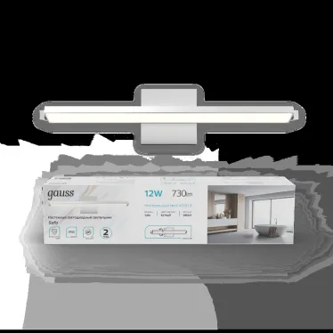 Светильник светодиодный настенный бра 12 Вт 730 лм 4000К AC 220В Белый IP20 440х80х100мм Safo Gauss