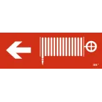 Этикетка самоклеящаяся 280х100мм ''Пожарный кран/стрелка налево'' IEK