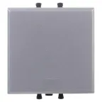 Avanti Выключатель одноклавишный, модульный Закаленная сталь 2 модуля