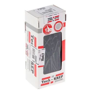 Саморез гипсокартон/дерево 4,2х75 черный (100шт) - коробка