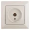 Розетка TV одиночная, СУ, Solo, сл.кость, 4-301-02