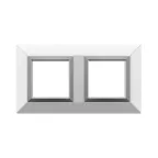 Рамка из металла, ''Avanti'', белая, 4 модуля