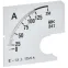 Шкала сменная для амперметра Э47 125/5А класс точности 1,5 72х72мм