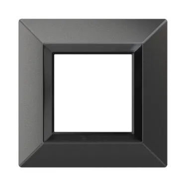 Рамка из металла, ''Avanti'', графитовая, 2 модуля