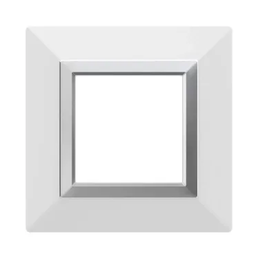 Рамка из металла, ''Avanti'', белая, 2 модуля