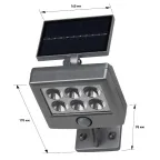 Прожектор с датчиком движения, на солнечной батарее, 6LED, 150 lm ERAFS048-08