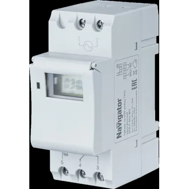 Таймер Navigator 61 559 NTR-E-D01-GR на DIN-рейку электрон.