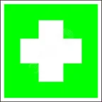 Пиктограмма (Наклейка) Аптечка первой медицинской помощи NPU-1818.EC01 | a11095 | Белый свет