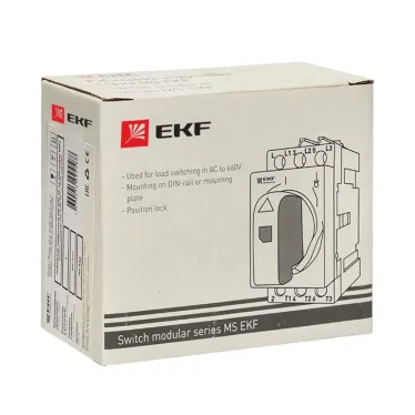 Рубильник модульный MS-63A 3P на DIN-рейку PROxima