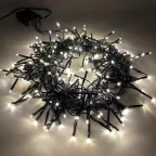 Гирлянда LED Нить Мишура 3,9 м зеленый провод, теплый свет, 220V ENIN - GW