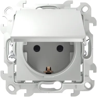 Розетка 2К+З IP44 Push@Go, белый