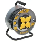 Удлинитель силовой 4 розетки шнур 20м КГ 3x1.5 УК20 с термозащитой IP44