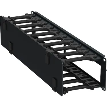 Кабель-органайзер горизонтальный 19 2U черный РФ