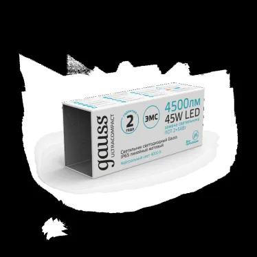 Светильник промышленный линейный ДСП 45 Вт 4500 лм 4000К AC 220В IP65 1500х40х30мм матовый ULTRACOMPACT Gauss