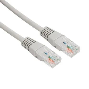 Патч-корд U/UTP. категория 5e. RJ45-RJ45. неэкранированный. LSZH серый. 5 м,