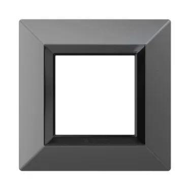 Рамка из металла, ''Avanti'', темно-серый, 2 модуля
