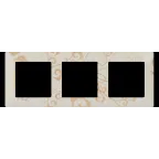 Valena LIFE Рамка 3 поста Ампир бежевый универсальная