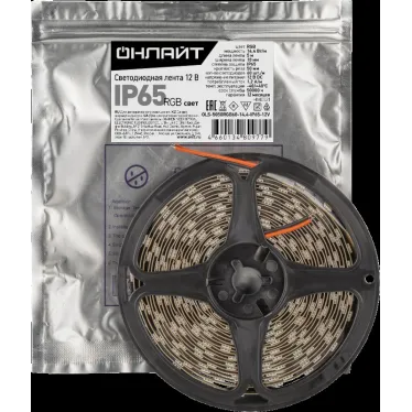 Лента светодиодная OLS-5050RGB60-14.4-IP20-12V 5м