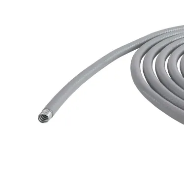 Металлорукав DN 12мм в гладкой ПВХ изоляции D внутренний 12.0 мм D наружный 18.0 IP66 50м цвет серый