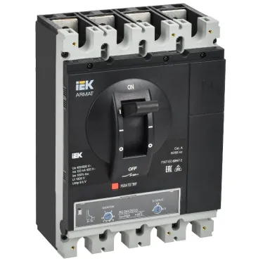 Выключатель автоматический в литом корпусе ARMAT 4P типоразмер H 150кА 250А расцепитель термомагнитный регулируемый