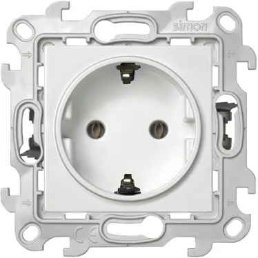 Розетка 2К+З без защитных шторок Push@Go, белый