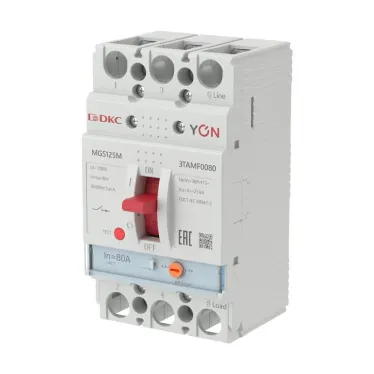 Выключатель автоматический YON MGS125 3P 64-80A 25kA