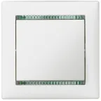 Выключатель одноклавишный, в рамку, белый