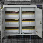 Щит распределительный навесной ЩРн-72з IP31 2-х дверный 480х565х120 с замком