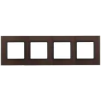 Рамка на 4 поста, стекло, Эра Elegance, бронза+антр, 14-5104-13