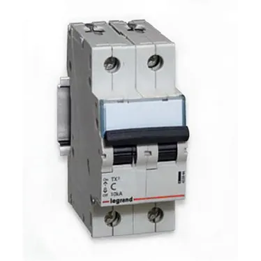 Автоматический выключатель TX? 6000 - 10 кА - тип характеристики C - 2П - 230/400 В~ - 25 А - 2 модуля