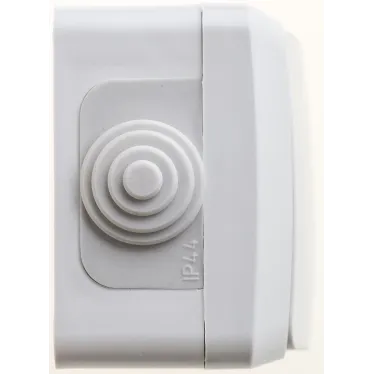 ЭТЮД Выключатель одноклавишный наружный IP44 серый