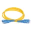 Патч-корд оптический соединительный (шнур коммутационный) для одномодового кабеля (SM) 9/125 (OS2) SC/UPC-SC/UPC двойного исполнения (Duplex) LSZH 2м