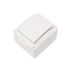 Переключатель проходной INDUSTRIAL IP54, о/у, белый