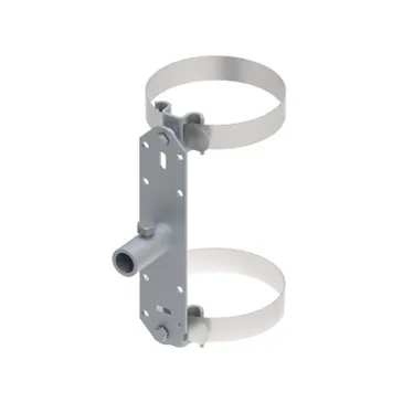 Трубный зажим с хомутом D-300 мм, для крепления (методом натяжения) изоляционной штанги. Материал - горячеоцинкованная сталь/нержавеющая сталь.