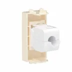 Avanti Компьютерная розетка RJ-45 без шторки модульная, кат.6, Ванильная дымка, 1 модуль