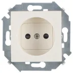 15 Розетка 2P со шторками 16А 250В винтовой зажим слоновая кость