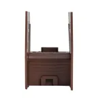 Угол внутренний (25х25) (4 шт) Plast под темное дерево